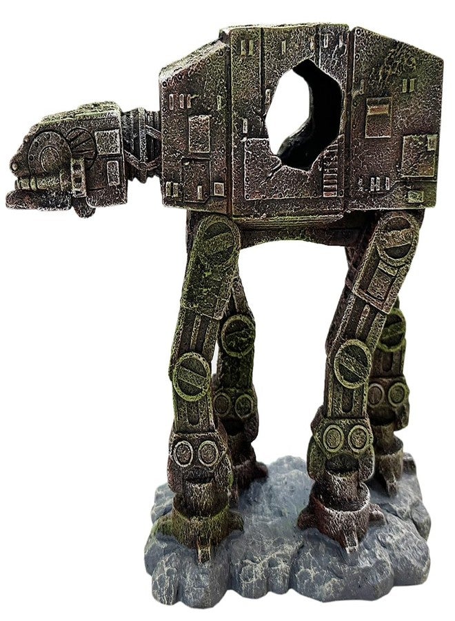 SLOCME Aquarium at-at Imperial Walker Decorations - Fish Tank Tropical Betta Fish Hideouts Cave Ornament - Image 4
